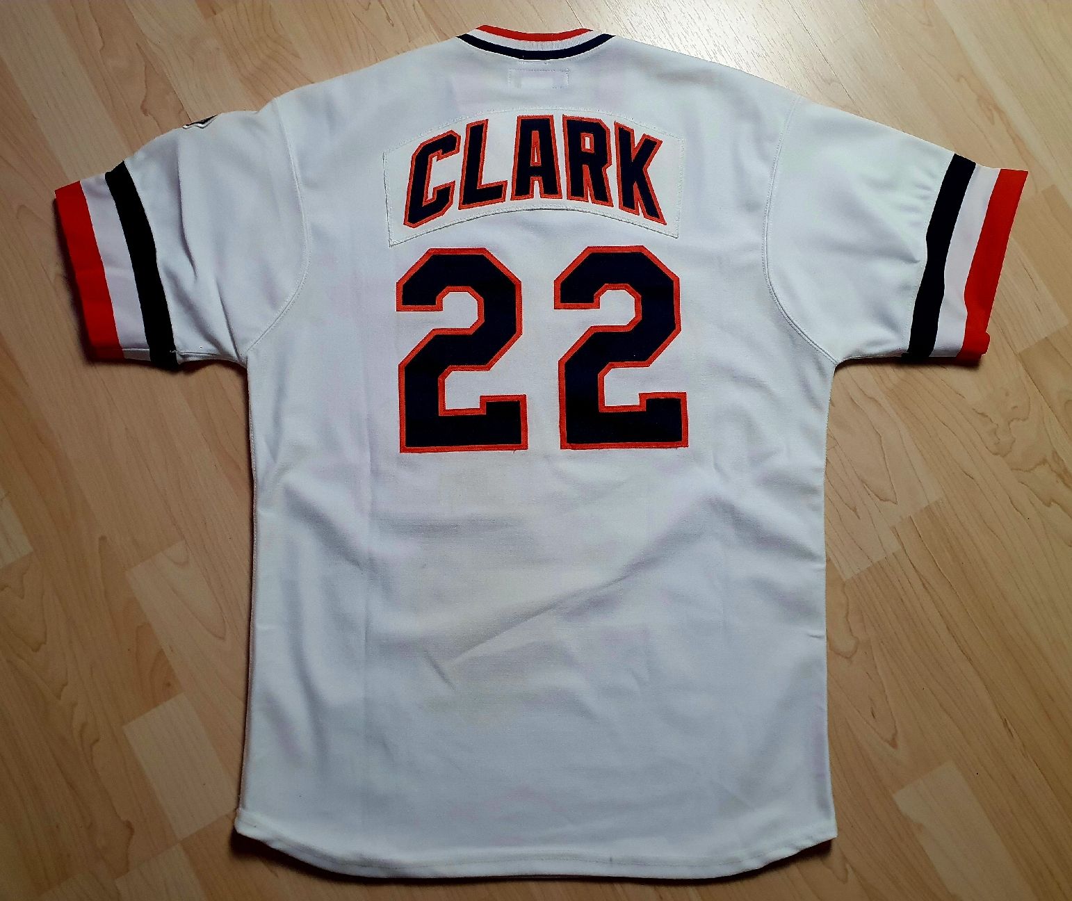 Mitchell & Ness Canottiere & Pantaloni: Mitchell & Ness Giants Clark 22 Jersey Gr. L – Nuovo (secondo la descrizione) da St. Gallen venduto da CaliSunshine 1