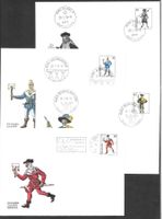4 FDC Serie W46-W49 Einzelwerte aus Block Orts-ET 29.1.1974
