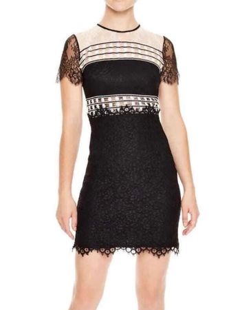 Neues Sandro Paris Spitzenkleid, Gr. S, schwarz