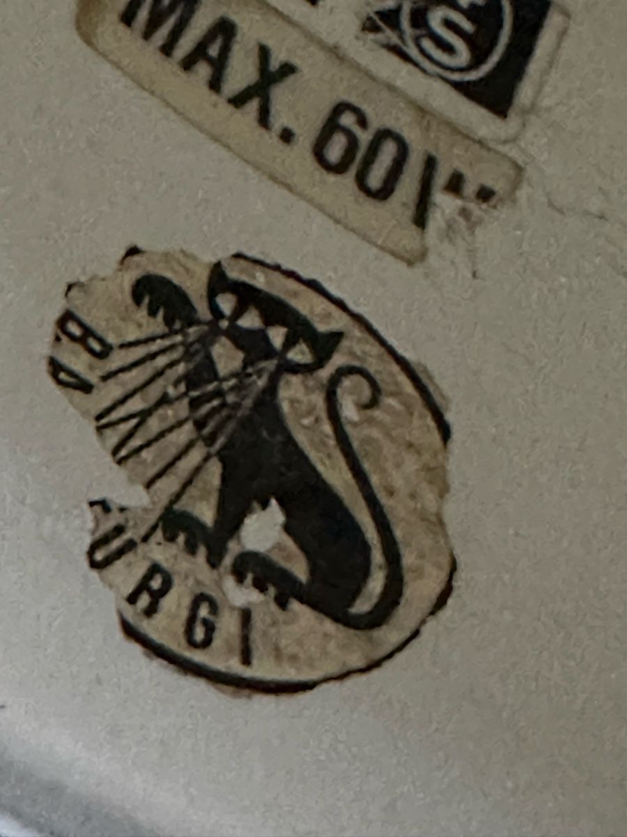 Bag Turgi Lampade: Hellgraue BAG Turgi Lampe 1930er – Usato da Starrkirch-Wil venduto da charlywatson 5