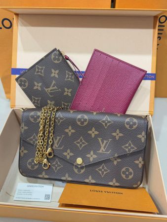 Original Louis Vuitton Pochette Felicie Monogram