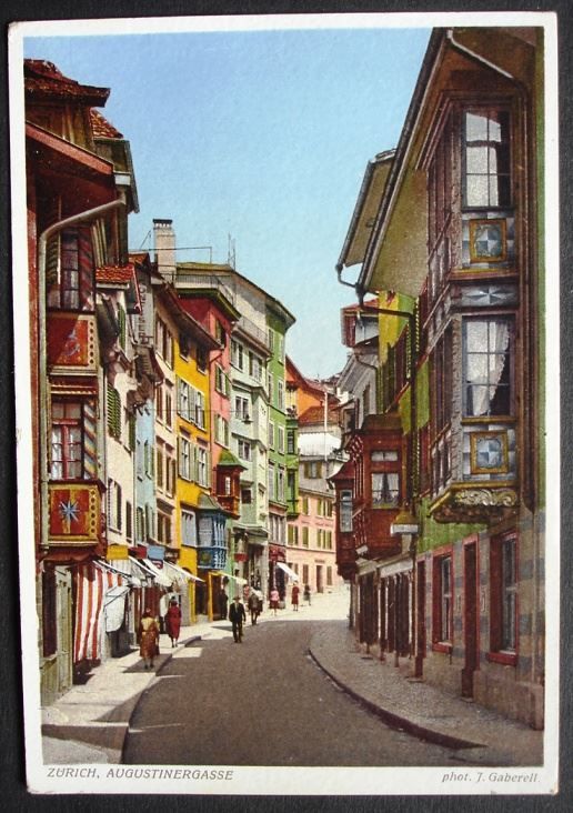 Cartoline postali: ZÜRICH Augustinergasse – Nuovo (secondo la descrizione) da Jona venduto da philajona
