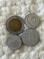 Italienische Lira Münzen, verschiedene Jahrgaenge, Top