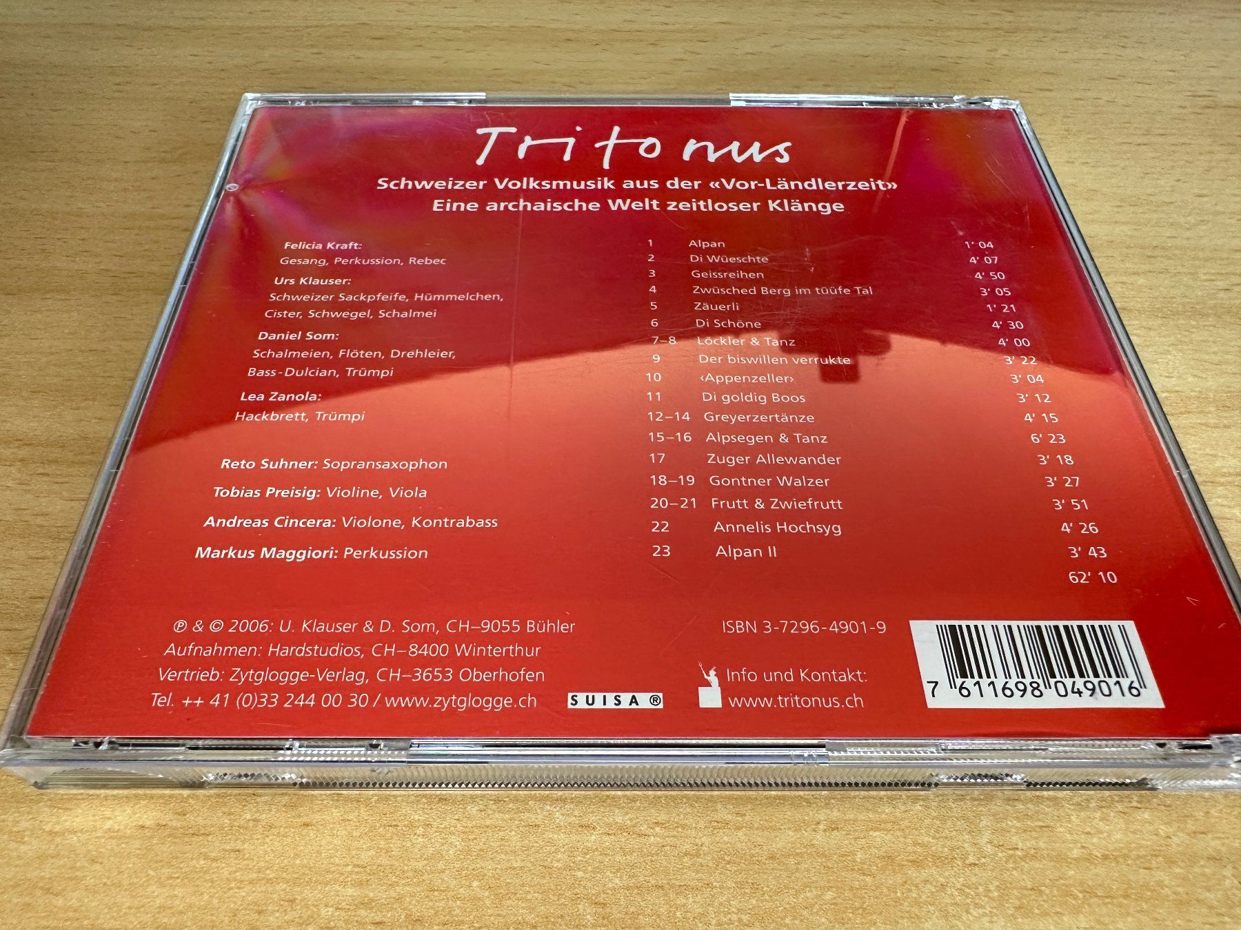 CD: Tritonus - Alpan – Usato da Rikon im Tösstal venduto da Alpenmutz 1