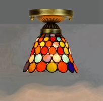 Plafonnier  style Tiffany en vitrail salon, cuisine,chambre