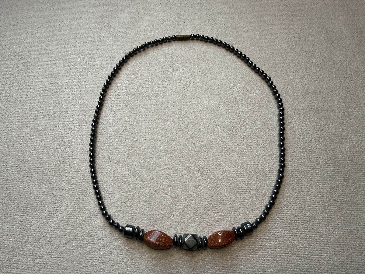 Colliers: Halskette mit Sonnenstein, Vintage – D'occasion à Lamone par LaCantinaMagica 3