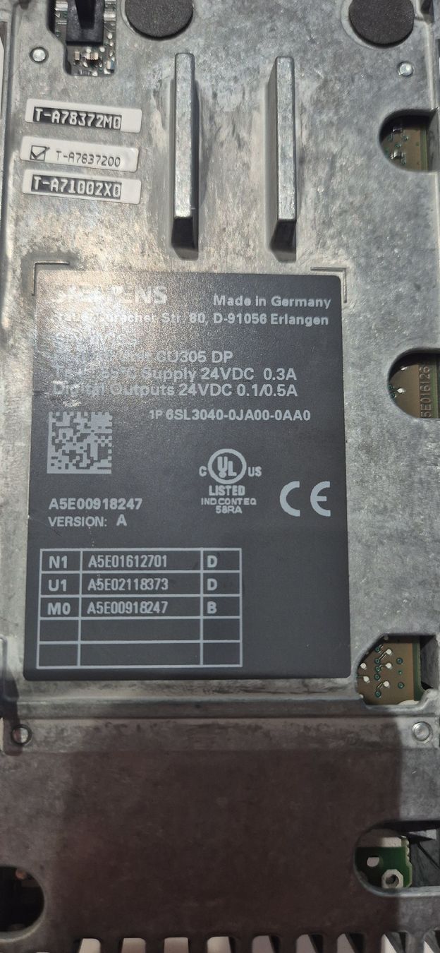 Siemens Sistema di controllo: SIEMENS SINAMICS CU305 DP – Usato da Berlens venduto da ETE68 2