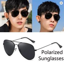 Polarisierte Aviator Sonnenbrille Pilotenbrille bk-dk