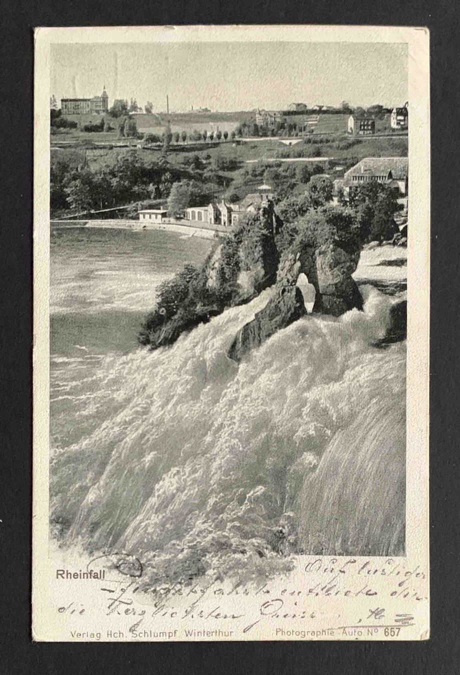 Cartoline postali: AK Rheinfall – Usato da Goldau venduto da artelier1