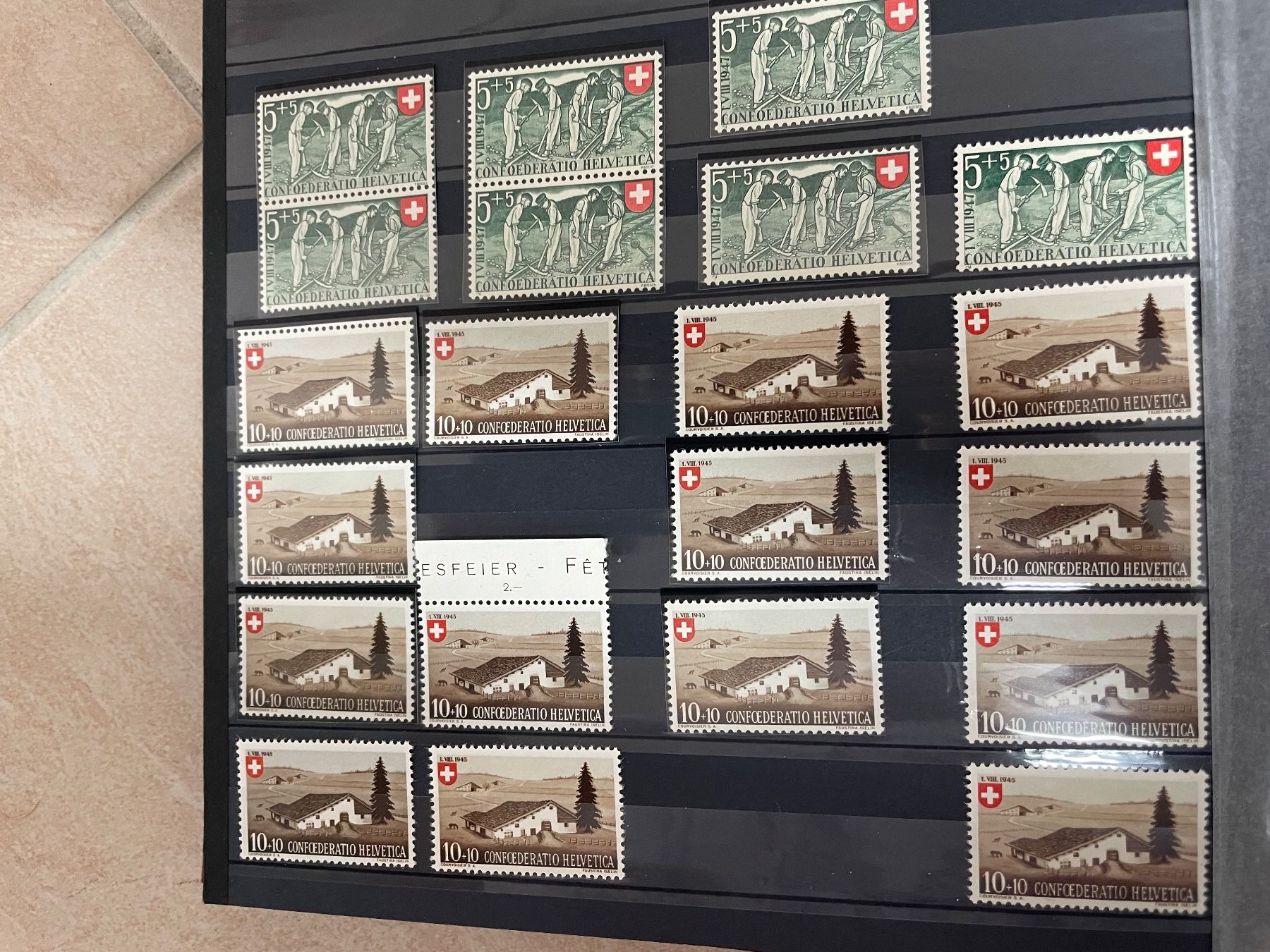 Alle Briefmarken: Alb. Linder 64 p. PP** – Gebraucht aus Sonceboz-Sombeval von Comment2 7