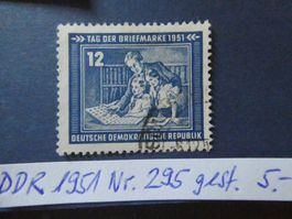 DDR 1951 Nr. 295 gestempelt