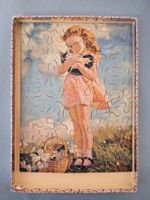 Vintage Penelope Puzzle 60 pieces girl with cat motif