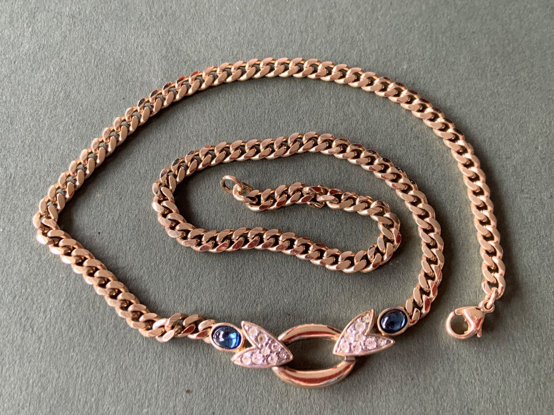 Catenine: Vergoldete kette Blau OVAL – Usato da Laufen venduto da Bellebellezza 1