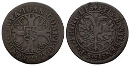 Basel Bistum Halbbatz 1717 bei 11  /554/