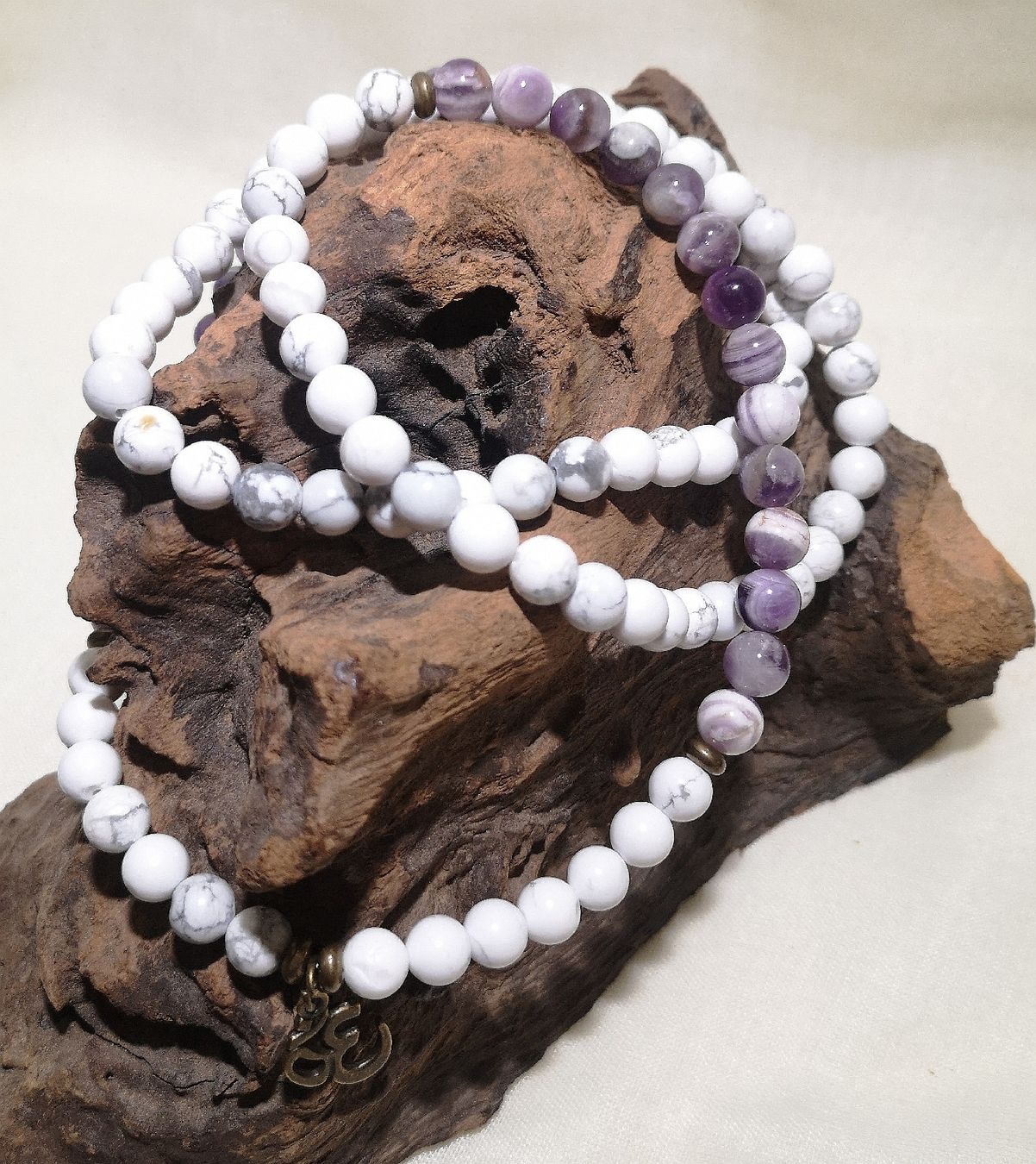 Bracciali & Braccialetti: 108 Mala Gebets OM Armk. - Spendenaktion – Nuovo (secondo la descrizione) da Unterkulm venduto da Nachtigall 4