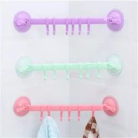 Badezimmer Organizer mit 6 Haken – Verstellbar & Praktisch