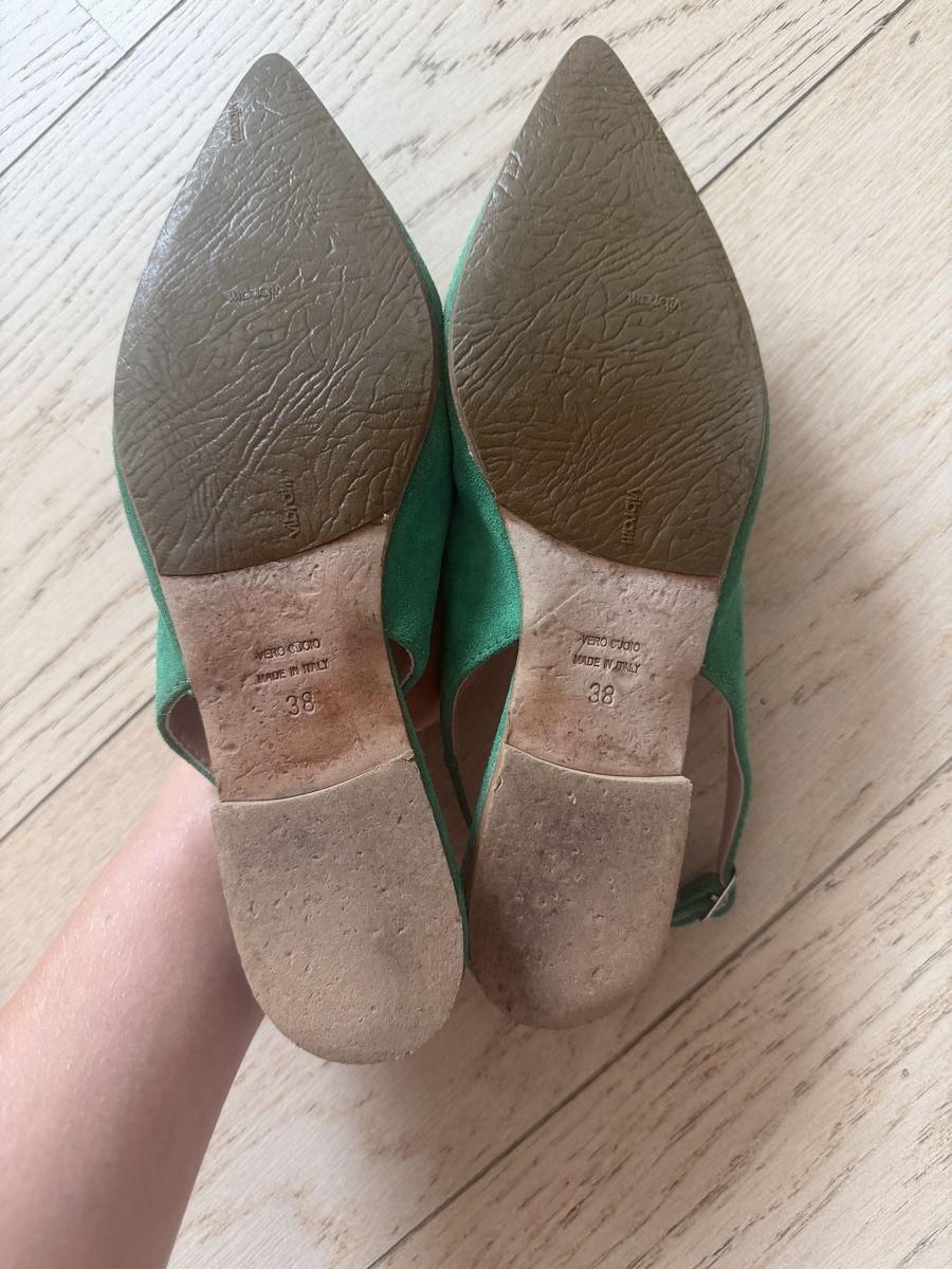Chaussures femmes: Slingback shoes green suede size 38 used – D'occasion à Dully par rev_l7jp 3