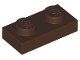 Lego Dark Brown Plate 1 x 2 20 Stück