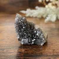✲ Spirit Quarz schwarzer Amethyst ✲ 21g / 30mm Kaktus Quarz