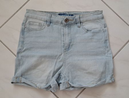 Kurze Hose Indigo Blue Jeans Chicorée Grösse S