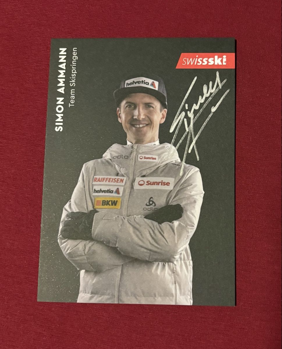 Autografi: Simon Ammann Original Autogramm – Usato da niederbipp venduto da LaHabana1