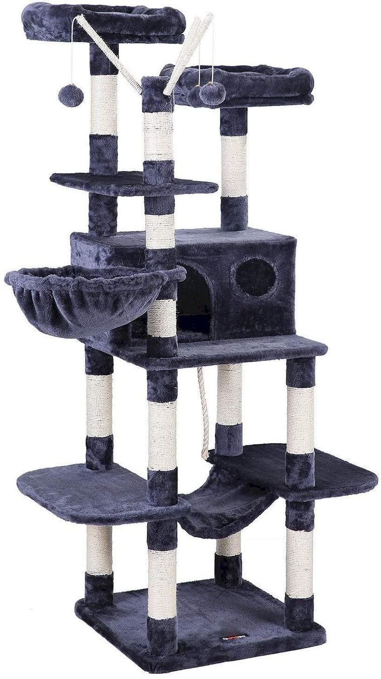 Arbres à chats: FEANDREA Kratzbaum XXL 164cm Rauchgrau – Neuf avec emballage d'origine à Bottighofen par zaap