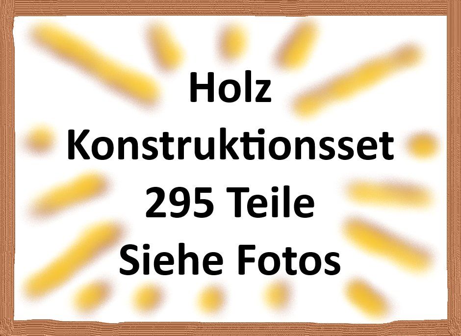 Kit di costruzioni: Holz Konstruktionsset 295 Teile – Usato da Dietlikon venduto da kasino3