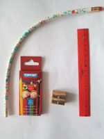 Set TopPoint-Farbstifte, Bleistift, Lineal, Spitzer / NEU