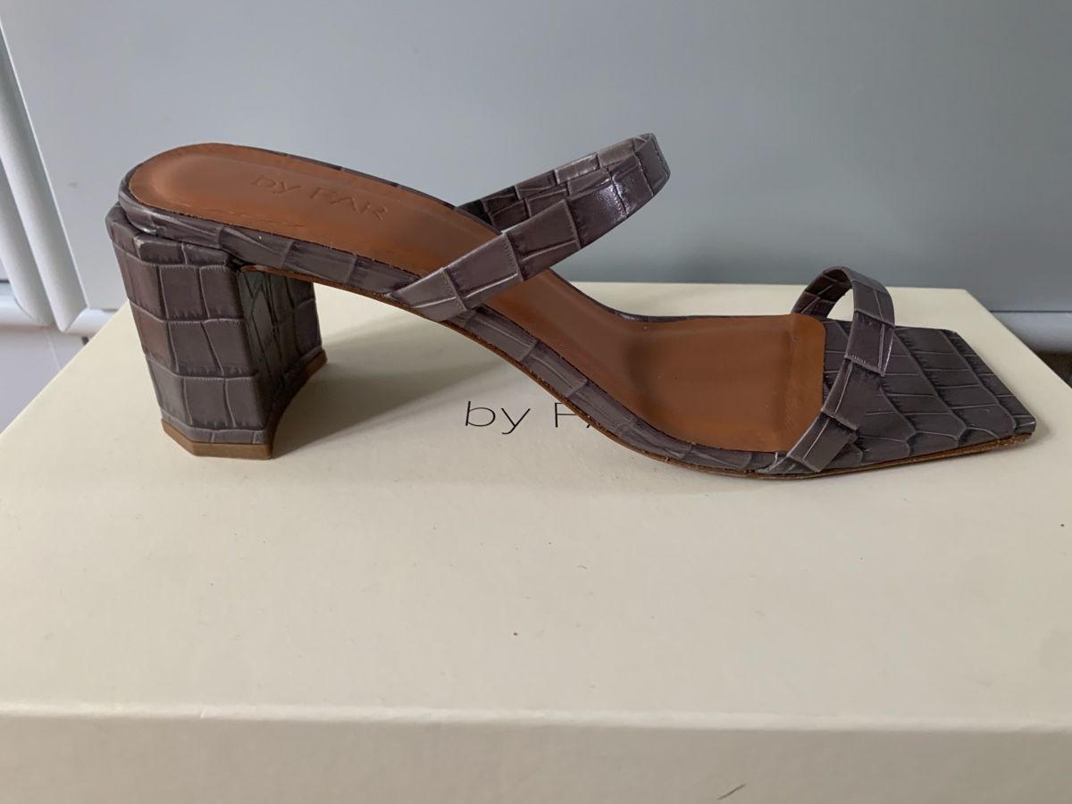 Scarpe da donna: By Far Sandalen, Grau Kroko-Optik, Grösse 40 – Usato da Rüfenacht BE venduto da anne_sophie_rin 3