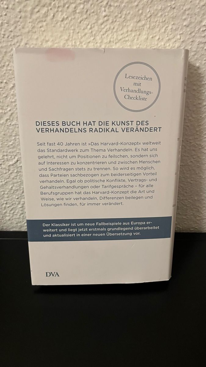 Libri: Das Harvard Konzept - gebundene Version – Usato da Zürich venduto da sin_w6ft 1