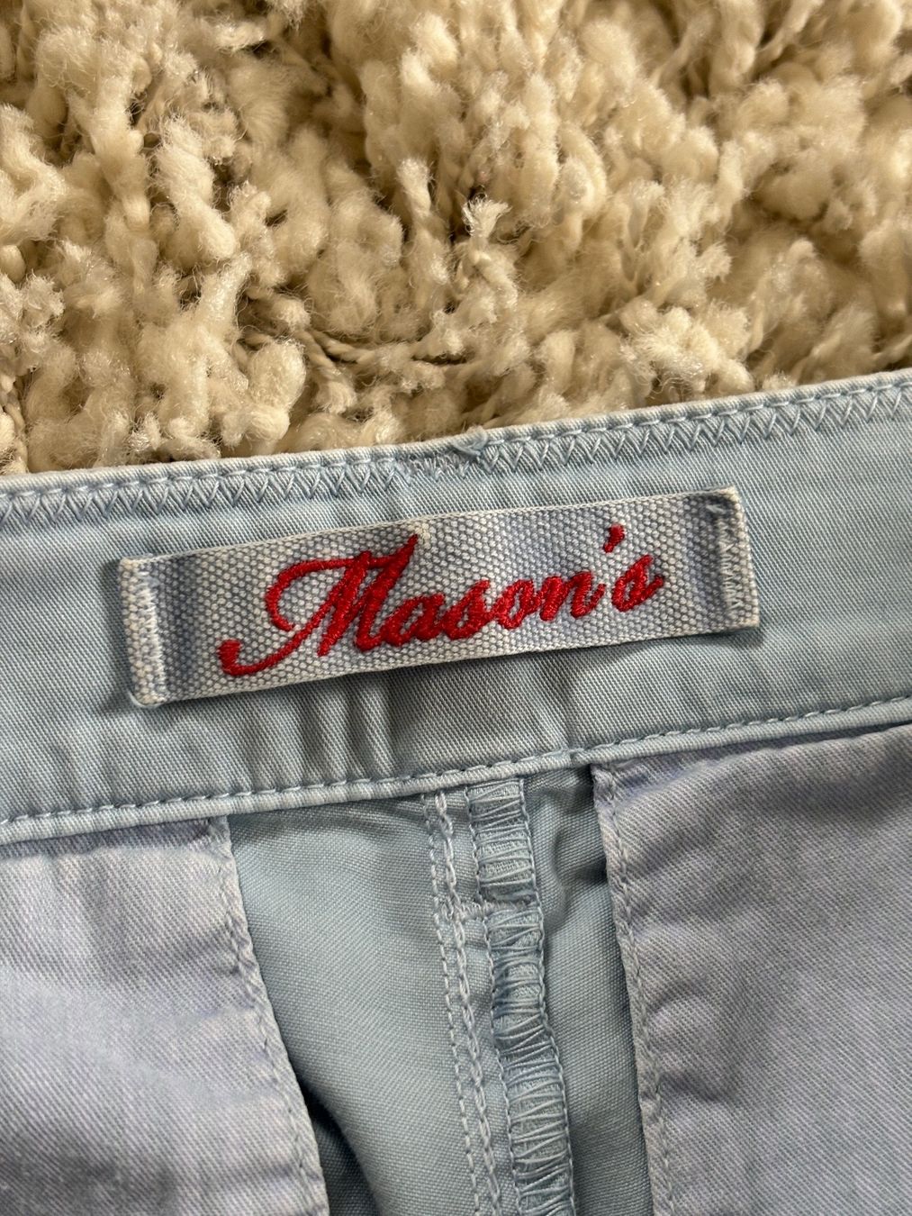 Pantaloni: Mason's Chino Hose in hellblau Gr 34 – Usato da Laufenburg venduto da VintageMuesli 4