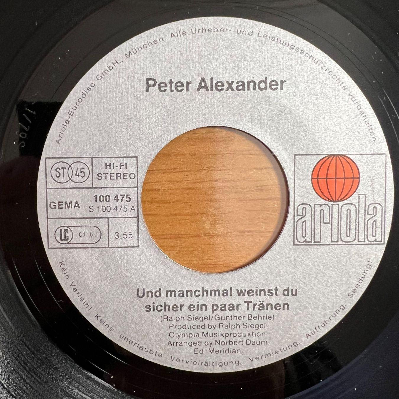 Dischi in vinile: Peter Alexander - Und Manchmal Weinst Du Sicher Ein Paar... – Usato da Gais venduto da soundcave57 2