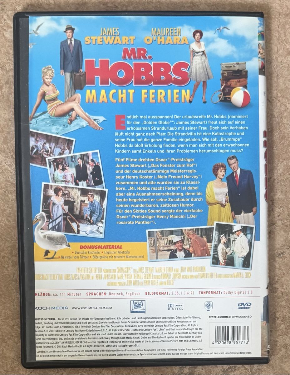 Alle DVDs: MR.HOBBS MACHT FERIEN – Neu (gemäss Beschreibung) aus Dietikon von AndreaSch01 1