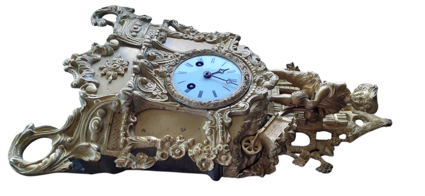 Orologi da terra & Orologi da parete: Kaminuhr Bronze feuervergoldet – Usato da Mörschwil venduto da antiksalon21 5
