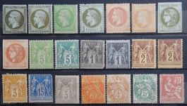 Frankreich ex. Kat. 10-102 */(*) 1853/1902 Kat. ca. 900 Euro