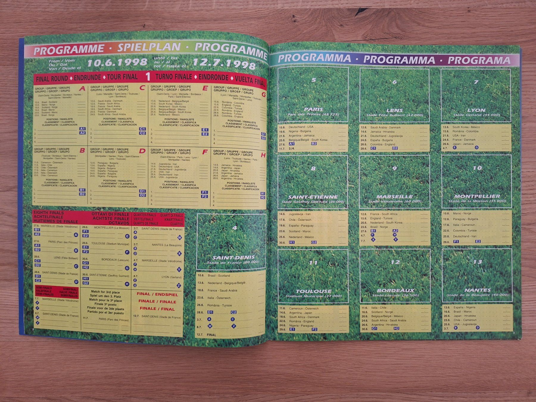 Panini Alben: PANINI WORLD CUP 1998 – Gebraucht aus St. Gallen von Matrix023 1