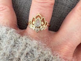 Bague Lotus - Lotus Edelstahlring