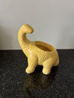 Keramik Dinosaurier - gelb - Stiftehalter oder Blumentopf