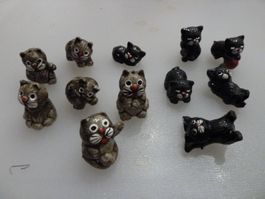 Setzkastenfiguren Katzen