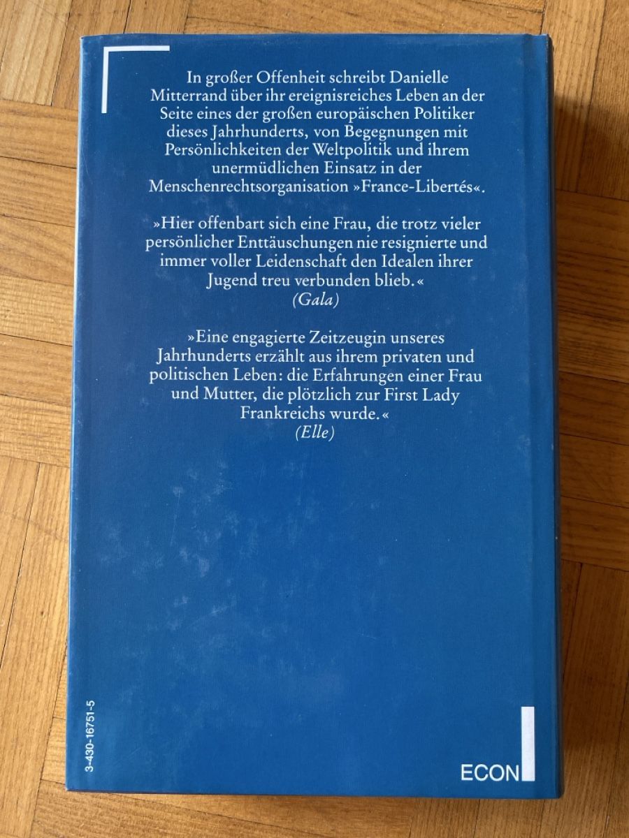 Buch Gezeiten des Lebens von Danielle Mitterrand (Gebraucht) in