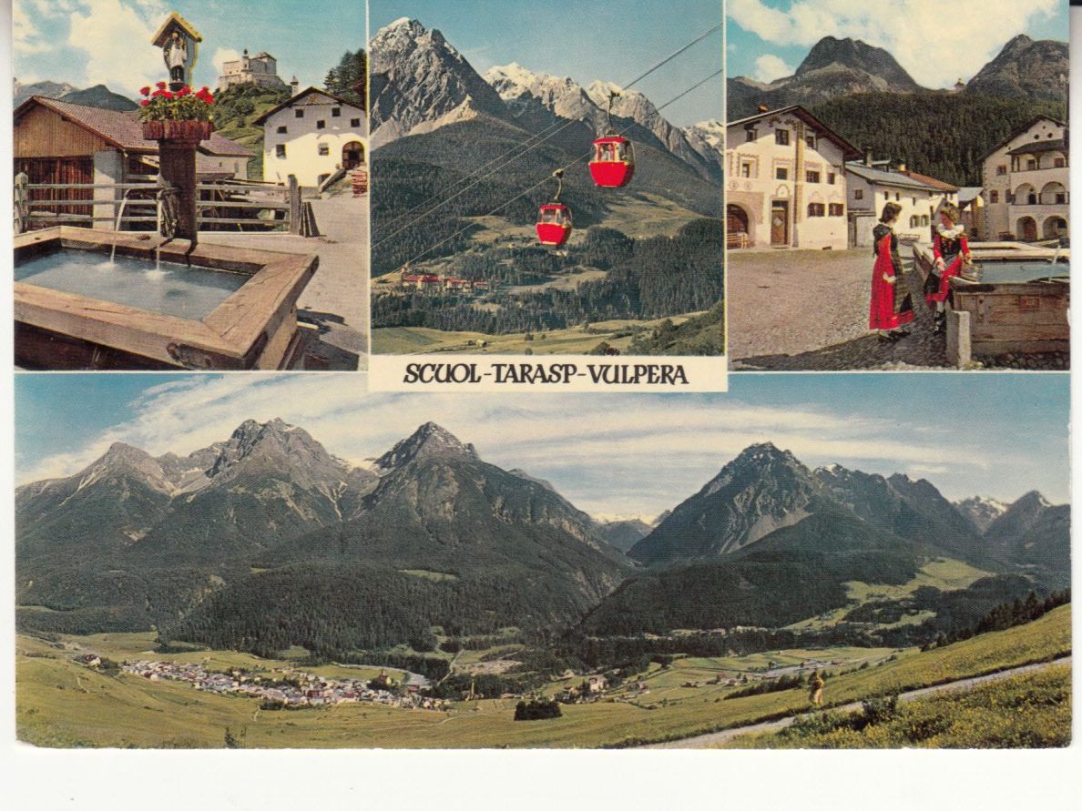 Cartoline postali: Scuol Tarasp Vulpera 1962 – Usato da Bürglen TG venduto da StampGraf