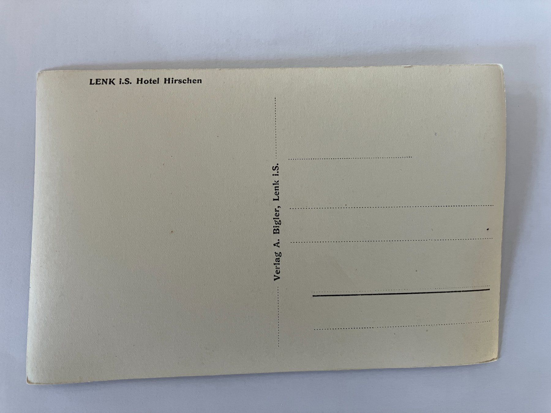 Ansichtskarten: Lenk, Hotel Hirschen – Neu und originalverpackt aus Lenk im Simmental von Jrg7410 1