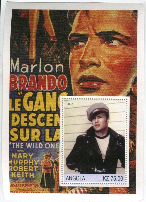 Tutti i francobolli: Block "Marlon Brando". Angola – Nuovo e nell'imballaggio originale da Basel venduto da Butsch5