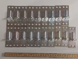 Kloben Typ D I 30 x 90 mm verzinkt 19 Stück  Fenster Tür Tor