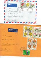 Briefmarken PRO JUVENTUTE 26 Couverts Taps 4er  Blöcke etc.