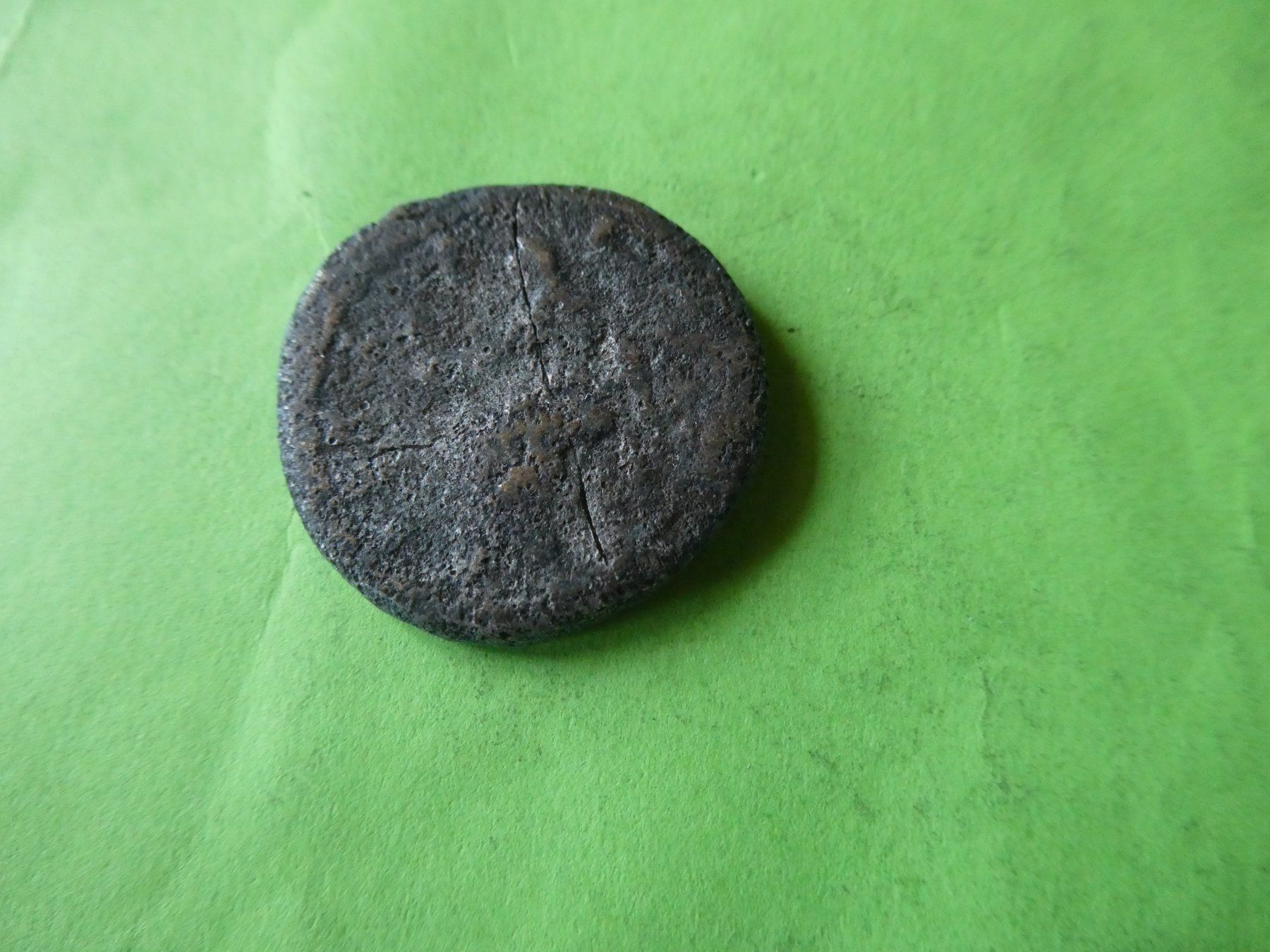 Alle Münzen: grosse uralte Bronzemünze  26 mm     11.63 g – Gebraucht aus Hinterforst von Rohusri 2