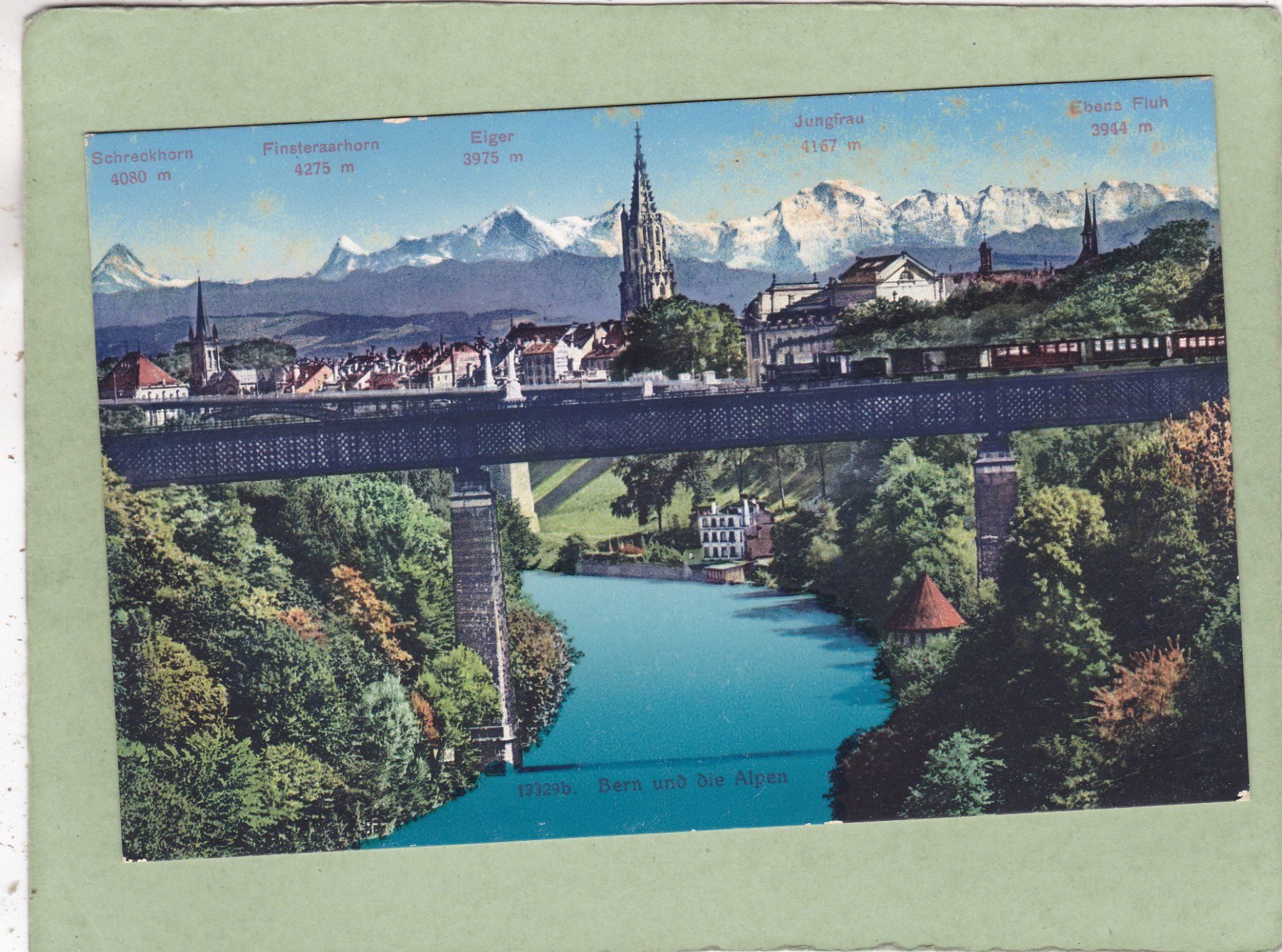 Ansichtskarten: Bern und die Alpen – Gebraucht aus Herisau von Lisegrat2008