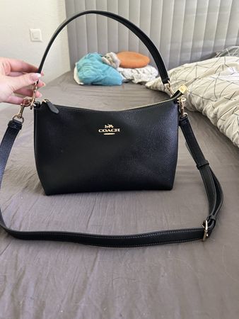 Sac bandoulière COACH noir cuir grainé bon état