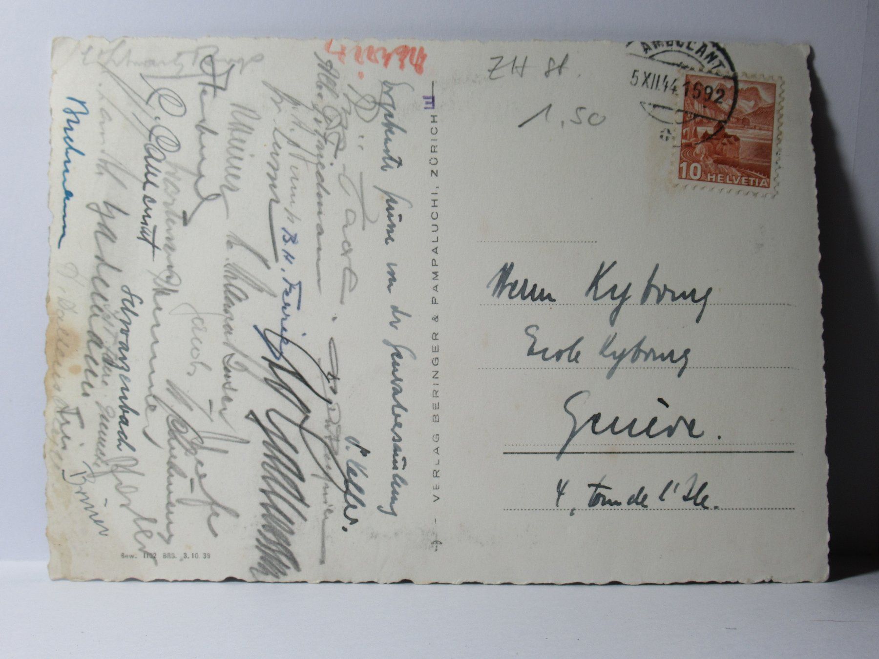 Cartoline postali: Zürich  1941 – Usato da Grenchen venduto da Bluemchen1900 1