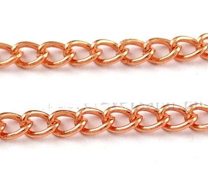 Catenine: Panzerkette 4mm kupferfarbig – Nuovo (secondo la descrizione) da Schlatt TG venduto da kreativ-atelier